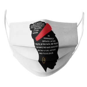 Amanda Gorman But While Democracy Can Be Periodically Delayed face mask