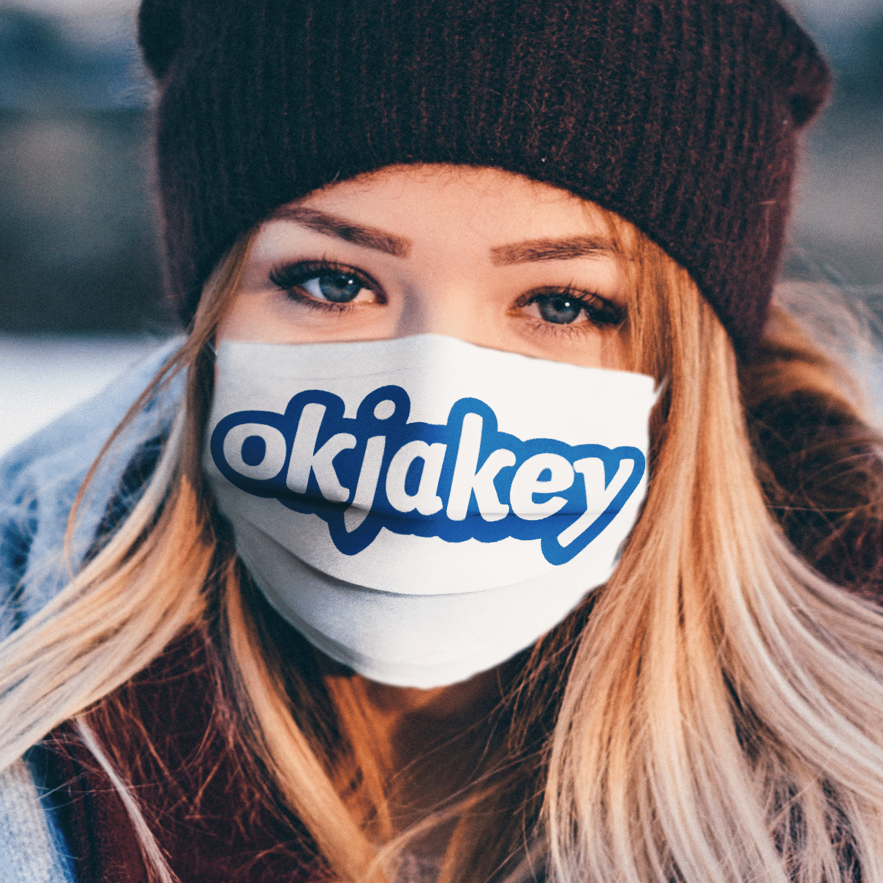 Okjake logo face mask Okjake logo face mask