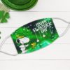 Leprechaun Snoopy Snoopy Woodstock Happy St Patrick’s Day Face Mask