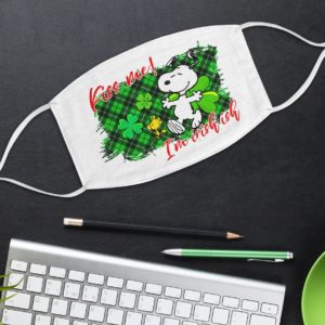 Irish Snoopy Kiss Me I’m Irish-ish Face Mask