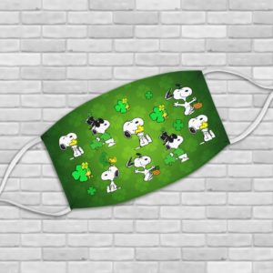 Peanuts Snoopy Happy St Patrick’s Day Face Mask