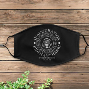 Inauguratuion Biden 46th Harris Black And White Face Mask Cover