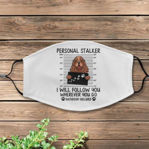 Personal Stalker Cocker Spaniel Face Mask Cover