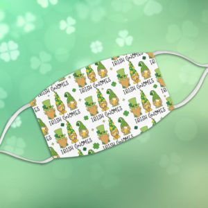 Lucky Irish Gnomes Leprechaun Coin Beer Face Mask