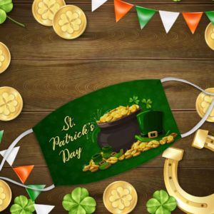 St Patrick’s Day Leprechaun Hat Boots Face Mask