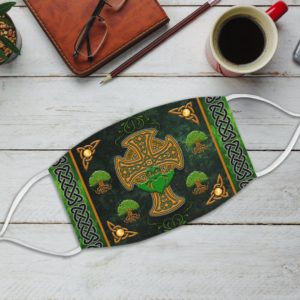 St. Patrick’s Day Celtic Cross Face Mask