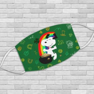 Irish Snoopy Happy St Patrick’s Day Face Mask