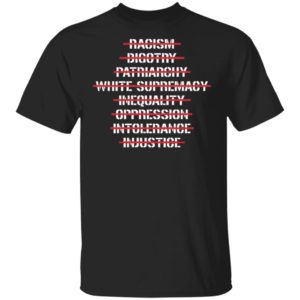 Anti Racism Bigotry Patriarchy White Supremacy Shirt