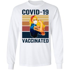 Strong Women Face Mask Tattoo Nurse Covid 19 Vaccinated Vintage Shirt