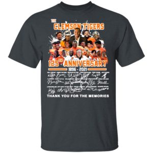 The Clemson Tigers 125Th Anniversary Thank You For The Memories Shirt