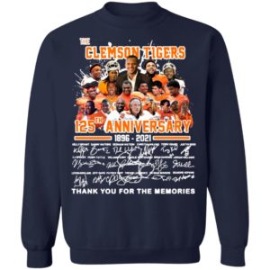 The Clemson Tigers 125Th Anniversary Thank You For The Memories Shirt