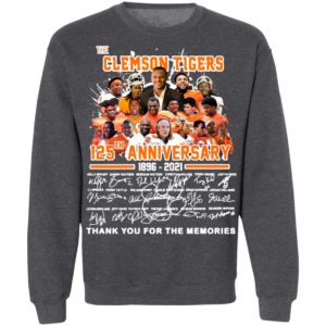 The Clemson Tigers 125Th Anniversary Thank You For The Memories Shirt