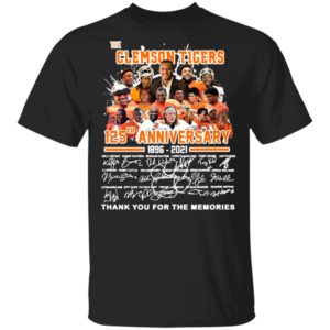 The Clemson Tigers 125Th Anniversary Thank You For The Memories Shirt