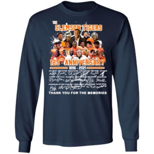 The Clemson Tigers 125Th Anniversary Thank You For The Memories Shirt