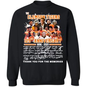 The Clemson Tigers 125Th Anniversary Thank You For The Memories Shirt