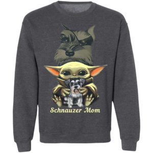Baby Yoda Hug Schnauzer Mom Shirt