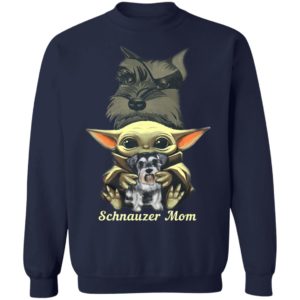 Baby Yoda Hug Schnauzer Mom Shirt