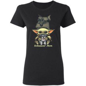 Baby Yoda Hug Schnauzer Mom Shirt