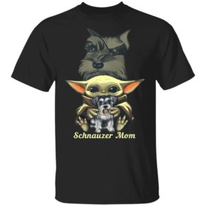 Baby Yoda Hug Schnauzer Mom Shirt