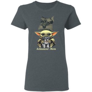 Baby Yoda Hug Schnauzer Mom Shirt