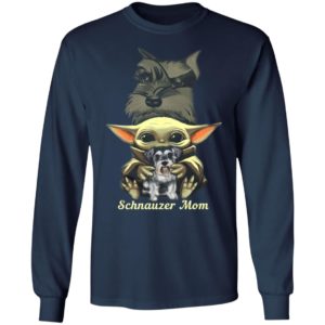 Baby Yoda Hug Schnauzer Mom Shirt