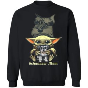 Baby Yoda Hug Schnauzer Mom Shirt