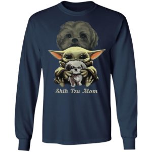 Baby Yoda Hug Shih Tzu Mom Shirt
