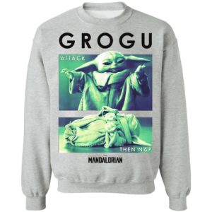 Grogu Attack The Nap Baby Yoda The Mandalorian Star Wars Shirt