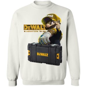 Mario Carries Suitcase Dewalt Guaranteed Tough Shirt