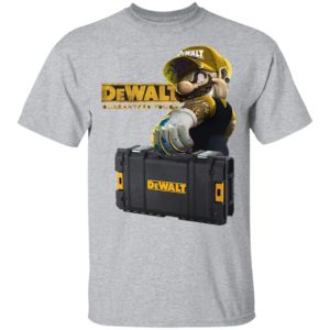 Mario Carries Suitcase Dewalt Guaranteed Tough Shirt