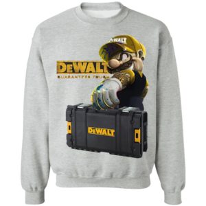 Mario Carries Suitcase Dewalt Guaranteed Tough Shirt