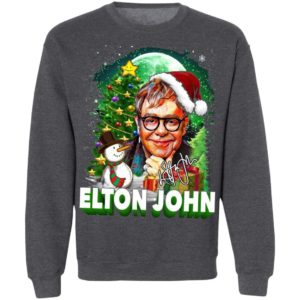 Elton John Christmas Shirt, Long Sleeve, Hoodie
