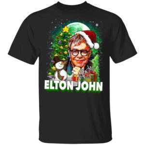 Elton John Christmas Shirt, Long Sleeve, Hoodie