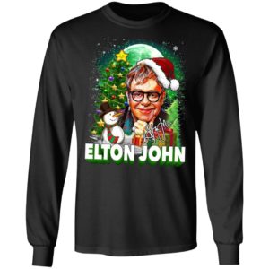 Elton John Christmas Shirt, Long Sleeve, Hoodie