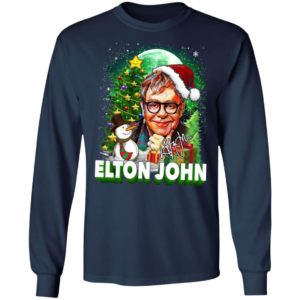 Elton John Christmas Shirt, Long Sleeve, Hoodie