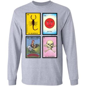 Loteria 40 El Alacran 46 El Sol 1 El Gallo Don Clemente 42 La Calavera Shirt