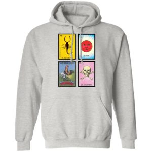 Loteria 40 El Alacran 46 El Sol 1 El Gallo Don Clemente 42 La Calavera Shirt