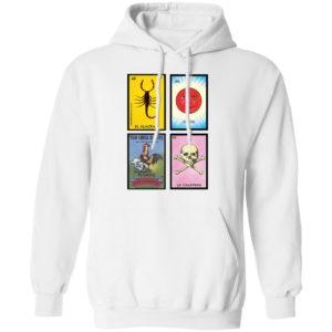 Loteria 40 El Alacran 46 El Sol 1 El Gallo Don Clemente 42 La Calavera Shirt