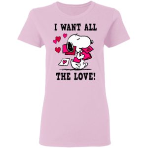 Peanuts Snoopy All the Love Valentine’s Shirt
