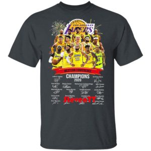 Los Angeles Lakers Western Conference Champions 2020 Signatures Shirt