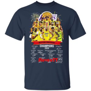 Los Angeles Lakers Western Conference Champions 2020 Signatures Shirt