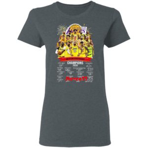 Los Angeles Lakers Western Conference Champions 2020 Signatures Shirt