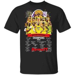 Los Angeles Lakers Western Conference Champions 2020 Signatures Shirt