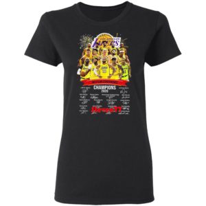 Los Angeles Lakers Western Conference Champions 2020 Signatures Shirt