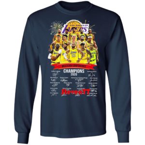 Los Angeles Lakers Western Conference Champions 2020 Signatures Shirt