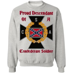 Nice CNA Proud Descendant Of A Confederate Soldier shirt