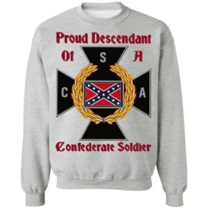 Nice CNA Proud Descendant Of A Confederate Soldier shirt