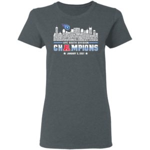 Tennessee Titans 2020 AFC South Division Champions January 3 2021 shirt