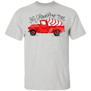 Truck Red Oh Christmas Tree Shirt