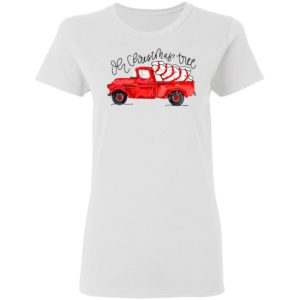 Truck Red Oh Christmas Tree Shirt